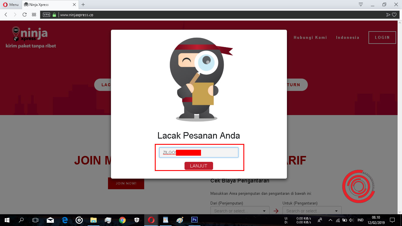 Cek Resi Ninja Van Id Makassar Jasa Ekspedisi By Nct