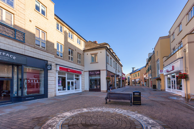 Marriotts Walk shopping centre in Witney Oxfordshire by Martyn Ferry Photography