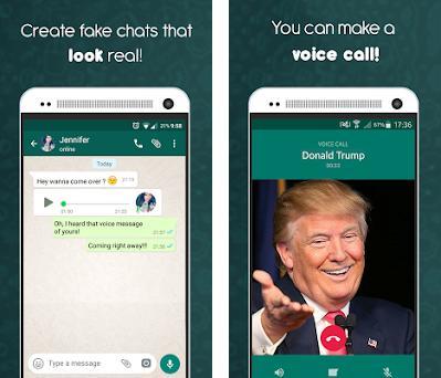  واتس اب فيك لإنشاء محادثات وهميه
