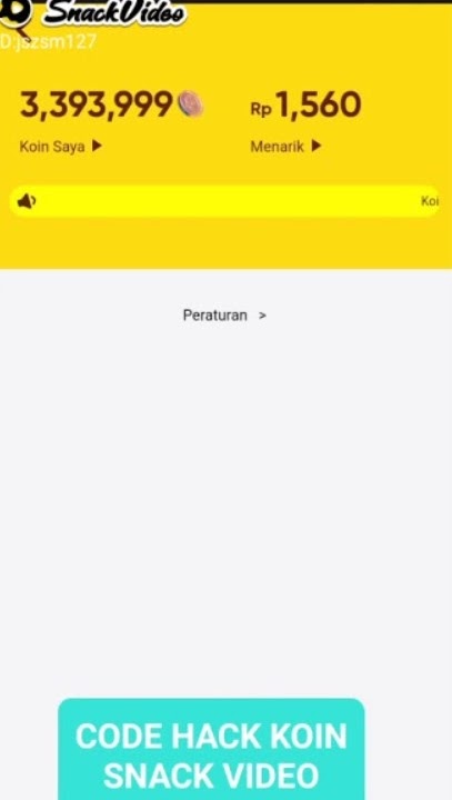 Adakah Cara Hack Koin Snack Video Area Tekno