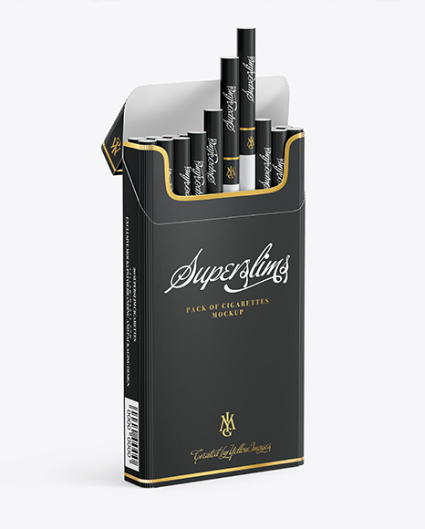 Download Download Super Slims Cigarette Pack Mockup PSD Mockup Templates