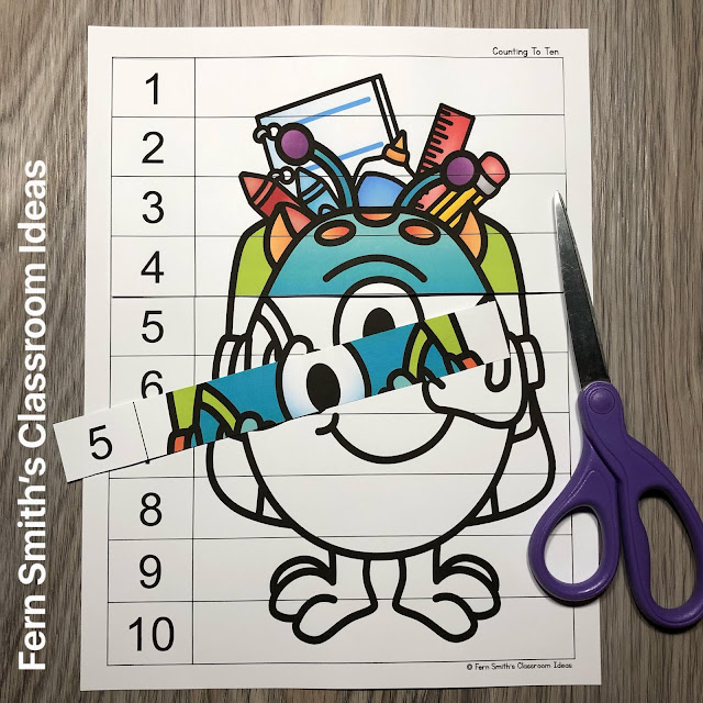 Click Here to Download These Monster Counting Puzzles For Your Classroom Today!