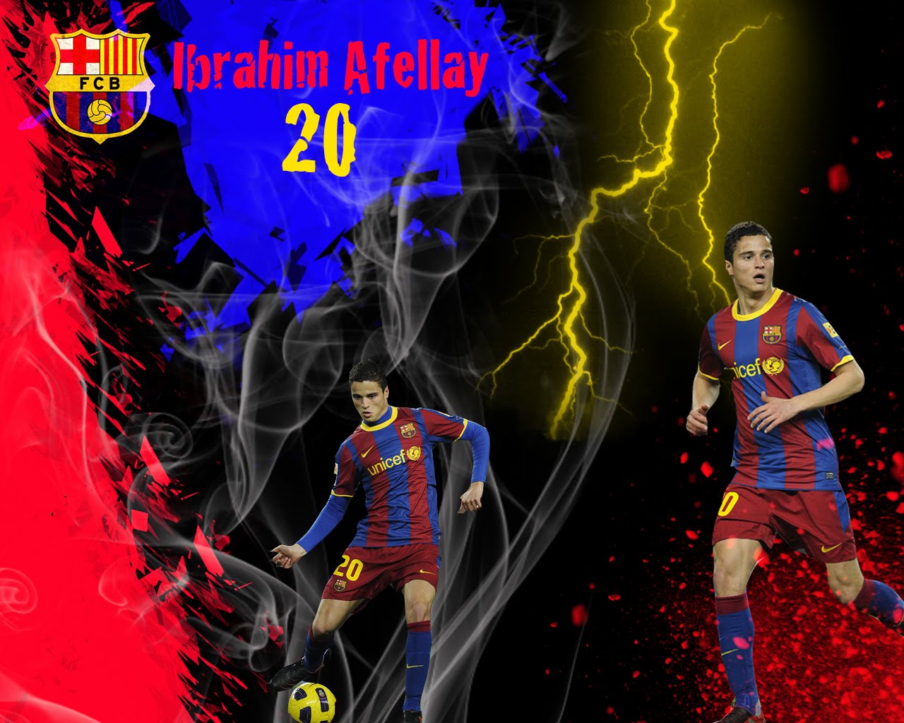Wallpaper de Ibrahim Afellay - Barça | Wallpaper - Fondo de Pantalla
