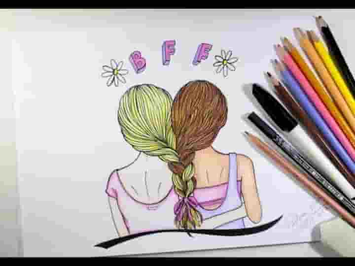 19 ideias de Desenhos de amigas tumblr  desenhos de bff, amigos desenho,  desenhos de melhor amigo