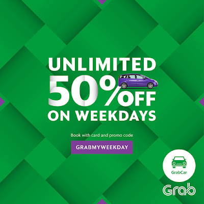 Grab Malaysia 50% OFF Discount Promo Code Weekday