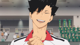 音駒高校バレー部 NEKOMA 主将 黒尾鉄朗 Kuroo Tetsurō CV.中村悠一 ハイキュー!! アニメ OVA ボールの道 音駒高校 戸美学園 Haikyuu Nekoma | Hello Anime !