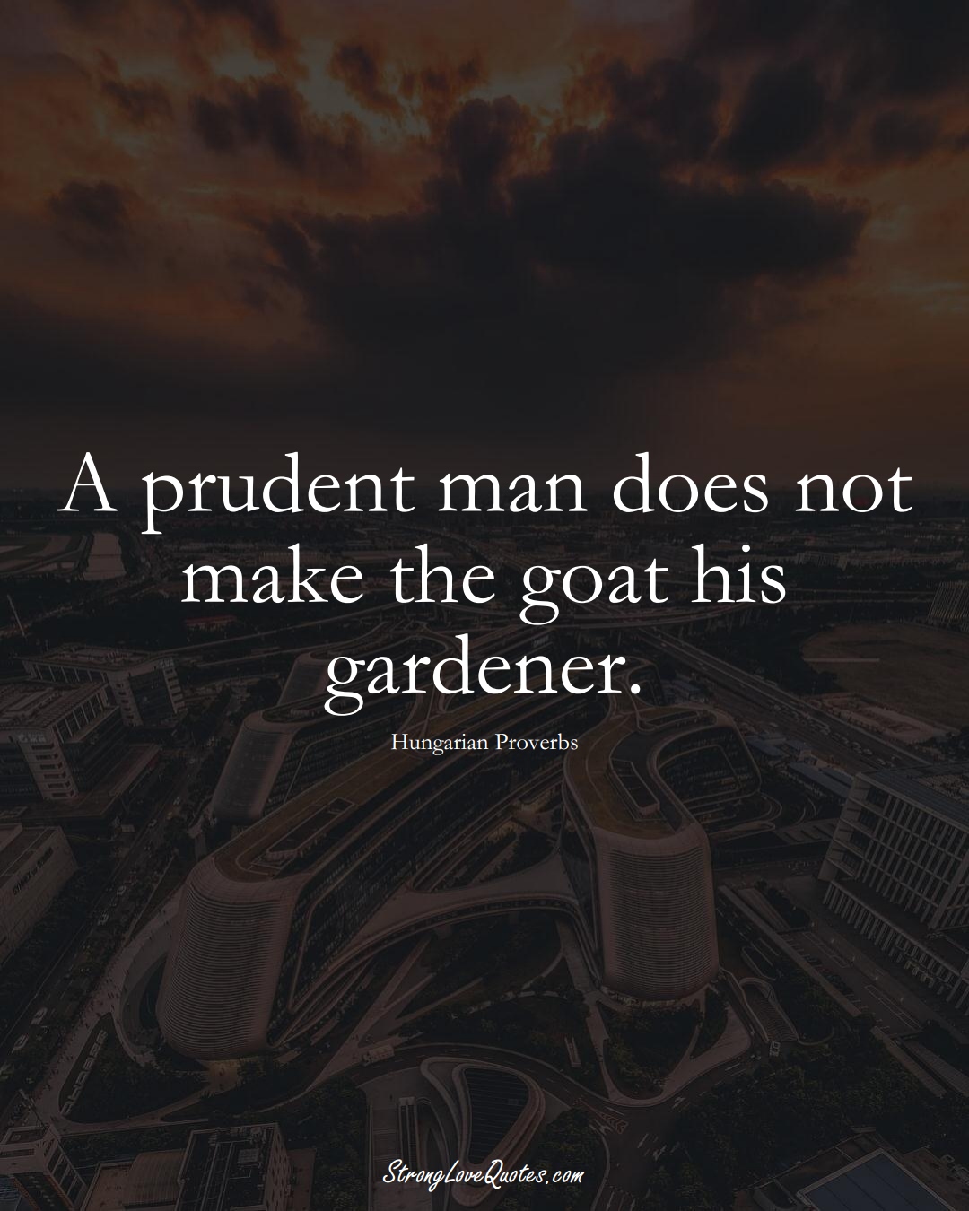 A prudent man does not make the goat his gardener. (Hungarian Sayings);  #EuropeanSayings