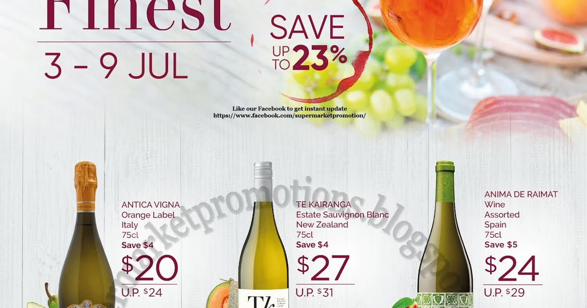 Cold Storage Wine And Beer Promotion 03 09 July 2020 Supermarket