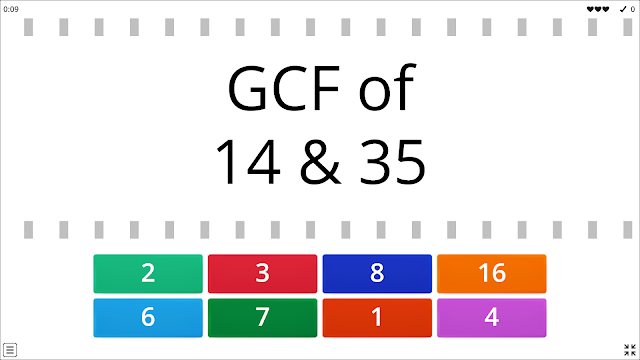 Greatest Common Factor (GCF) Online Game