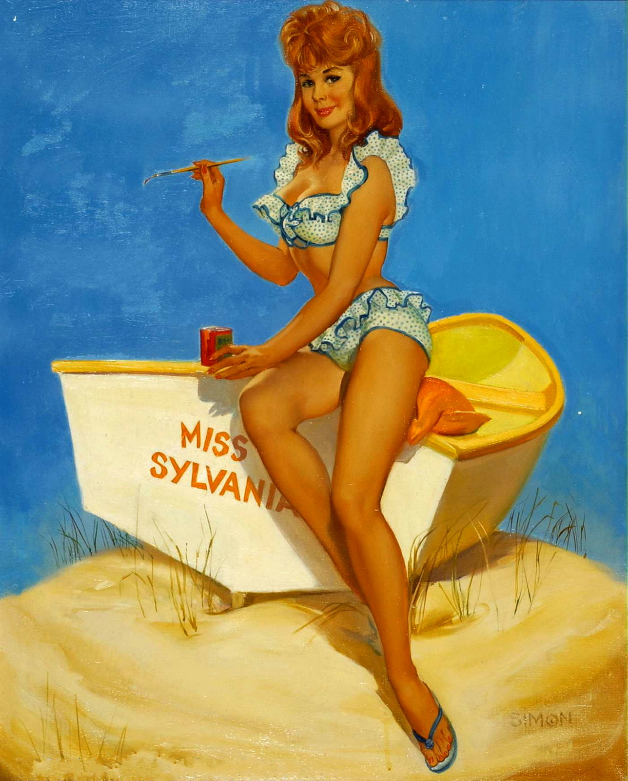Mayo Olmstead Pin Up And Cartoon Girls Art Vintage And
