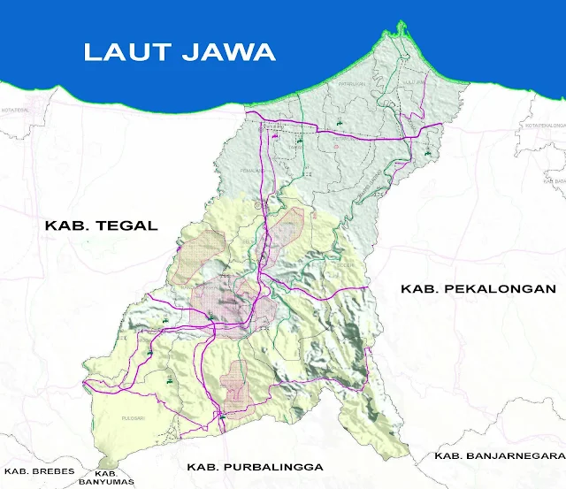 Gambar Peta Infrastruktur Kabupaten Pemalang