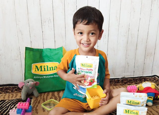 milna nature puffs organic makanan pendamping asi