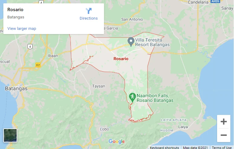 Macalamcam Rosario Batangas Map Map Of Rosario, Batangas - Batangas History, Culture And Folklore