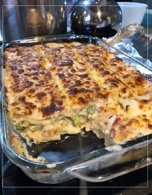 Chicken and Broccoli Lasagna