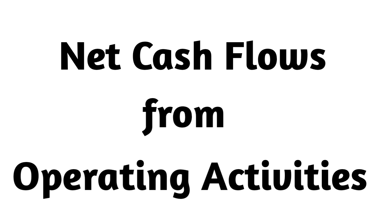 Calculating cash flows