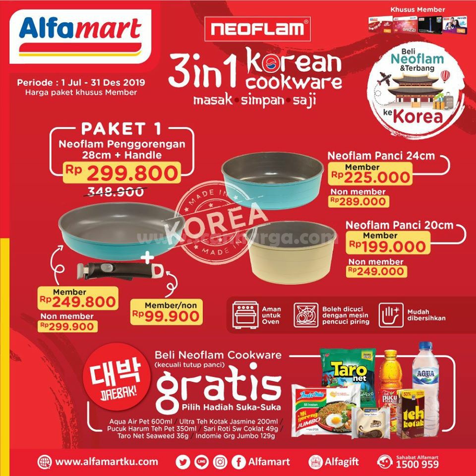 Harga Promo Alfamart 3 In 1 Korean Cookware Hingga 31 Desember 2019