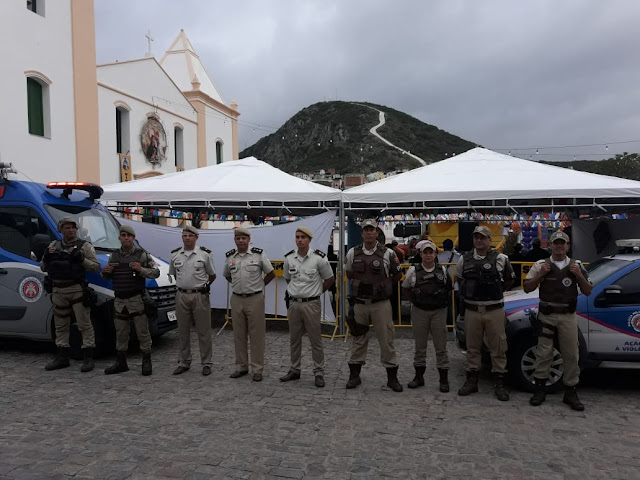 24ª CIPM garante tranquilidade durante a procissão de São Benedito em Jacobina