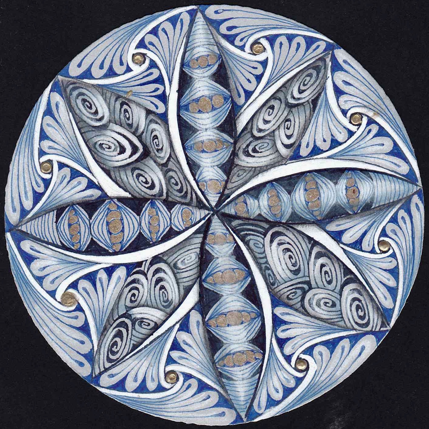 SimTangle Zentangle Class "Grey Tiles"