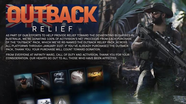 أكتفيجين تخصص مداخيل حزمة إضافية على لعبة Call of Duty Modern Warfare لدعم استراليا 