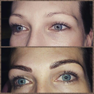 Microblading eyebrows Before After