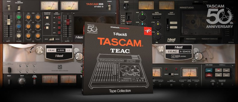 IK Multimedia Announces the T-RackS TASCAM Tape Collection IK Multimedia Announces the T-RackS TASCAM Tape Collection