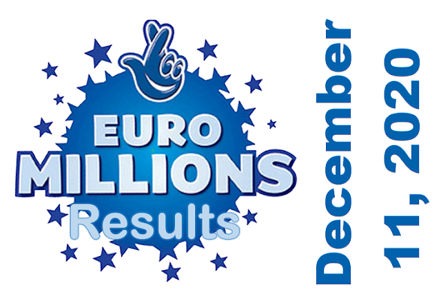 EuroMillions Results for Friday, December 11, 2020 EuroMillions Results for Friday, December 11, 2020