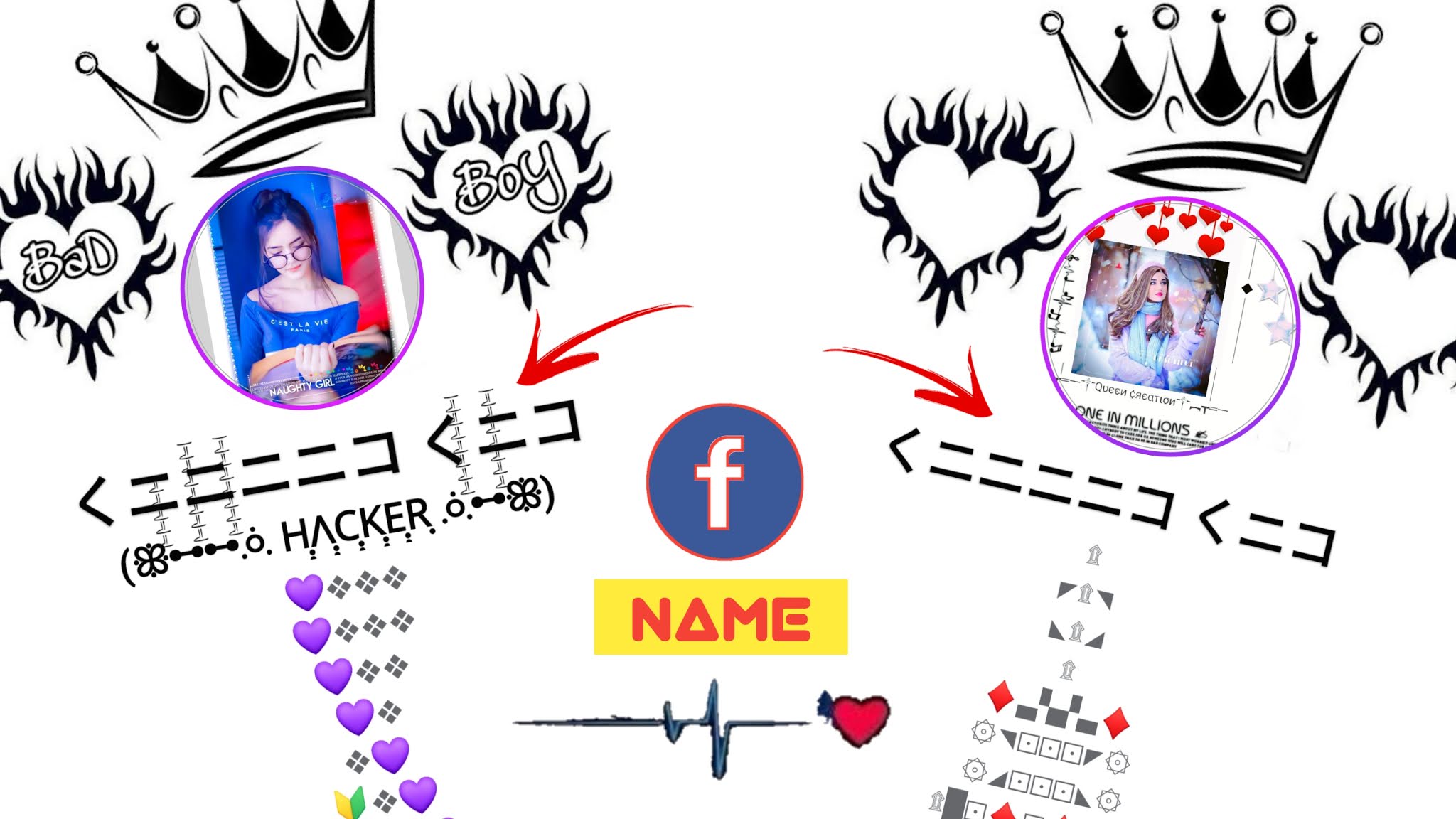 Create stylish name account on FB - Zorohelper
