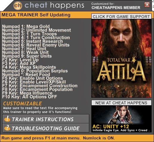 Cheat Engine Total War Attila