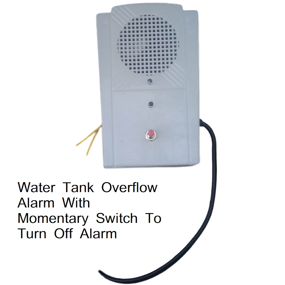Water Tank Overflow Alarm With Momentary Switch To Turn Off The Alarm Simple Electronic Circuits