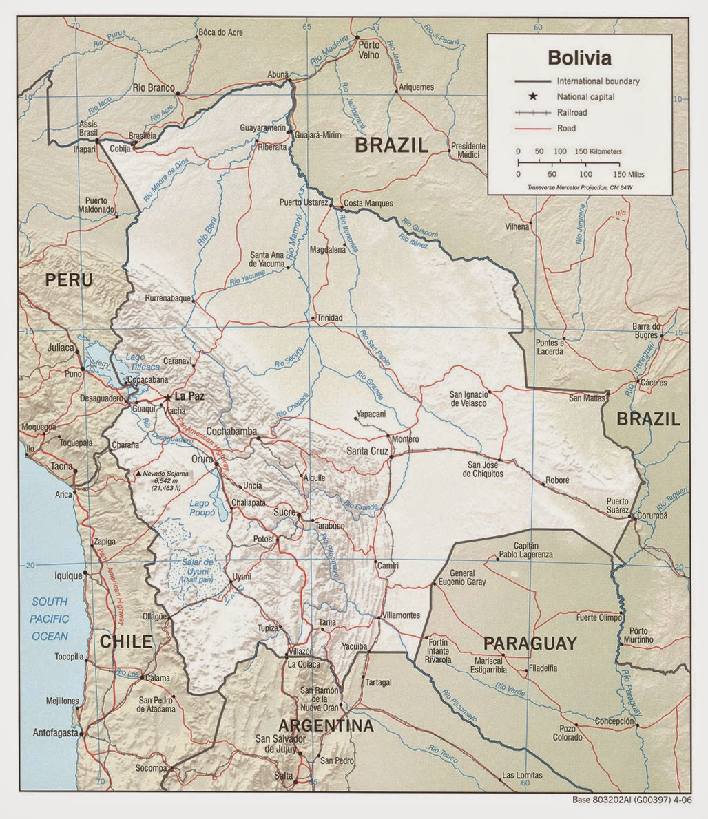 Bolivia | Mapas Geográficos de Bolivia