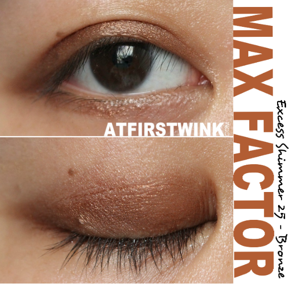 jord fantom Ledig Eye makeup look with the Max Factor Excess Shimmer 25 - Bronze