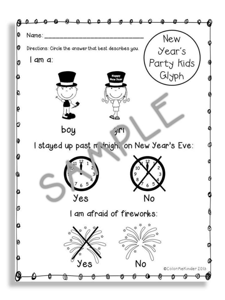 New Year's Activities Galore &amp; More!! Freebies | Color Me Kinder