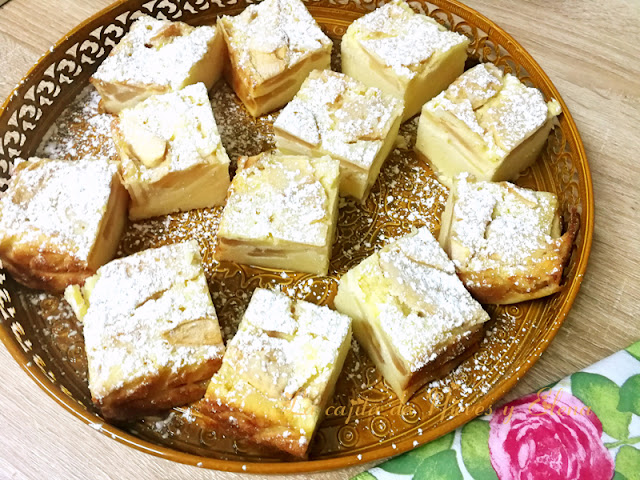 Torta Mattonella de Ricotta e Mele (Ricotta y Manzana)