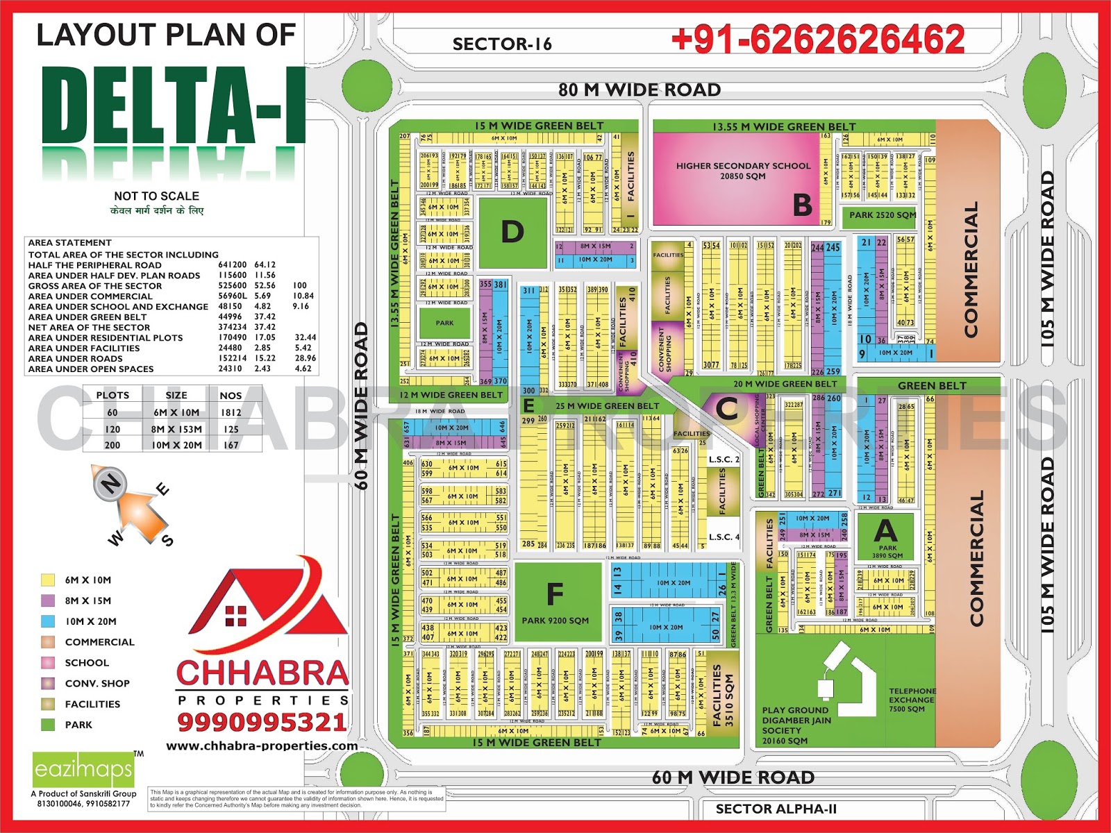 chhabra properties Alpha1 Greater Noida Map Layout Plan