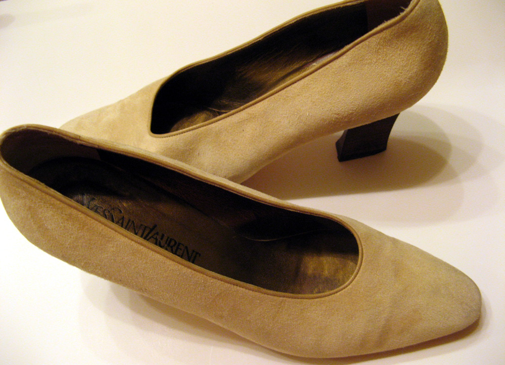 YVES SAINT LAURENT Suede Pumps Women's Size 9 *EXCELLENT*