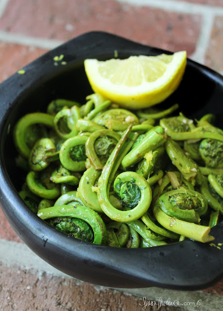 sautéed fiddleheads