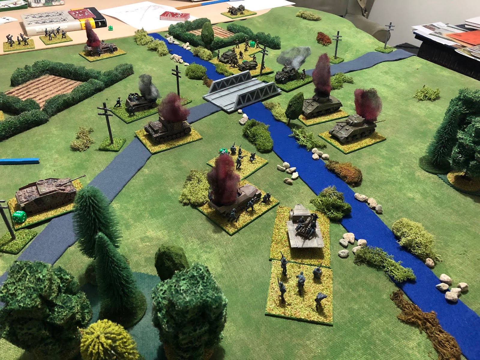 Grid based wargaming but not always First tabletop action for WW2