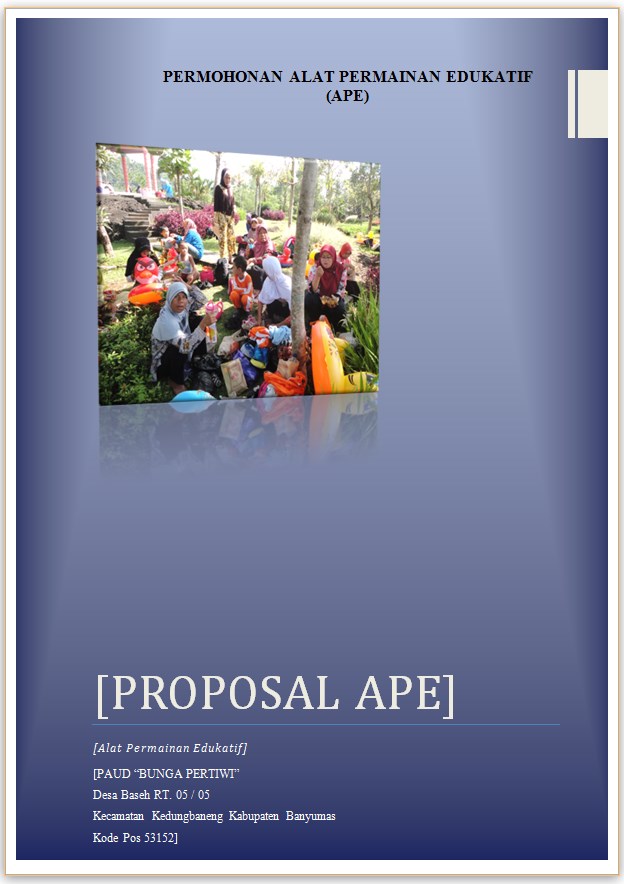 Contoh Proposal Bantuan Ape Paud 2017 Berbagi Contoh Proposal