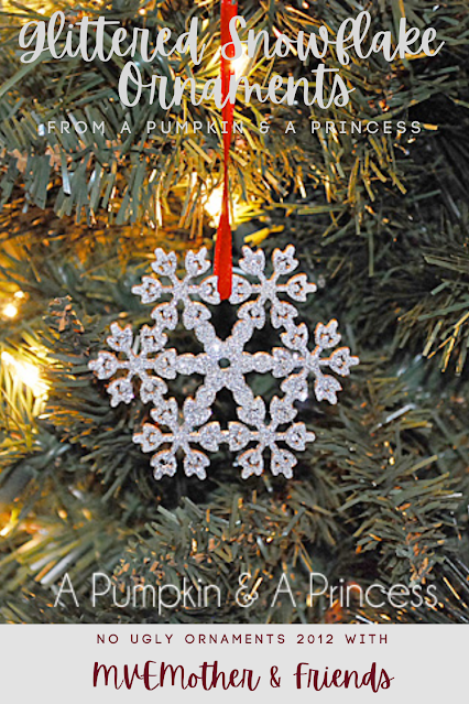 Glittered Snowflake Ornaments