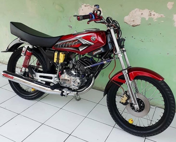 Modifikasi Rx King Warna Merah Original / Polos / Marun / Ferari / Doff