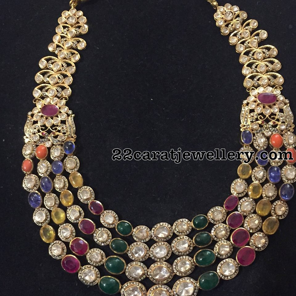 Multiple Layers Gemstones Long Chains - Jewellery Designs