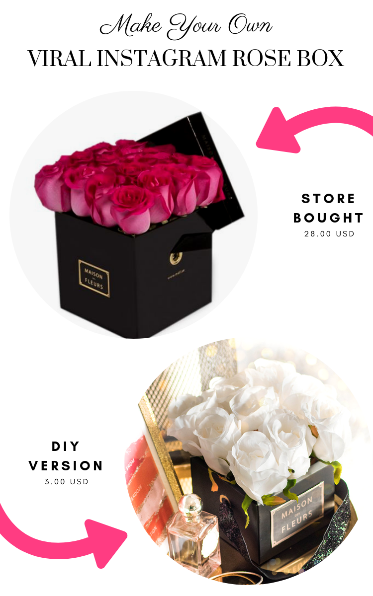 Craft A Doodle Doo DIY INSTAGRAMVIRAL ROSE BOX DECOR