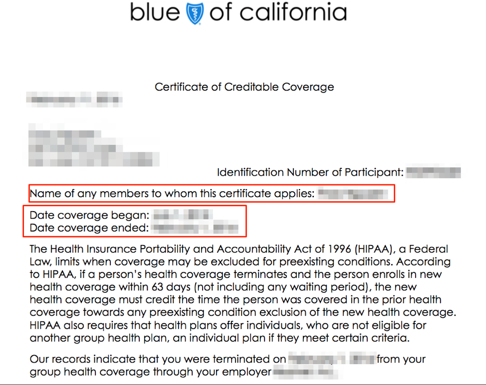 Proof Of Health Insurance Letter Thankyou Letter