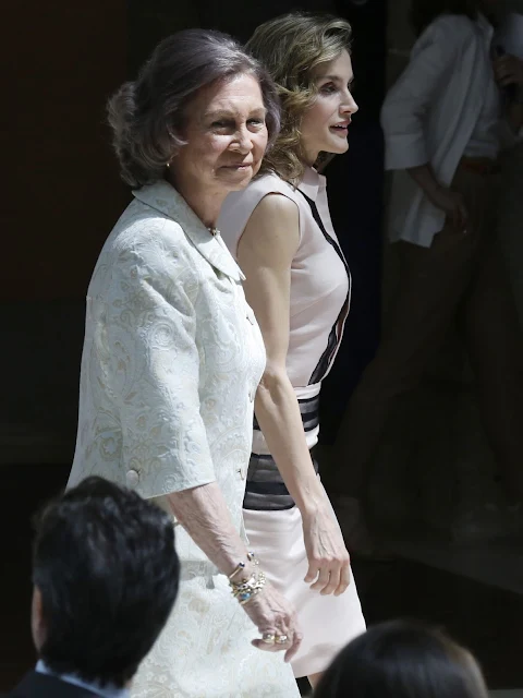 Queen Letizia and Queen Sofia attends the conmemorative ceremony of the Aid against Drug Addiction Foundation