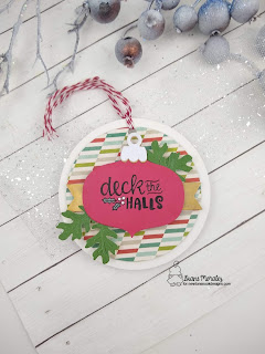 Deck the Halls a Tag by DIane Morales | Ornament Shaker Die by Newton's Nook Designs