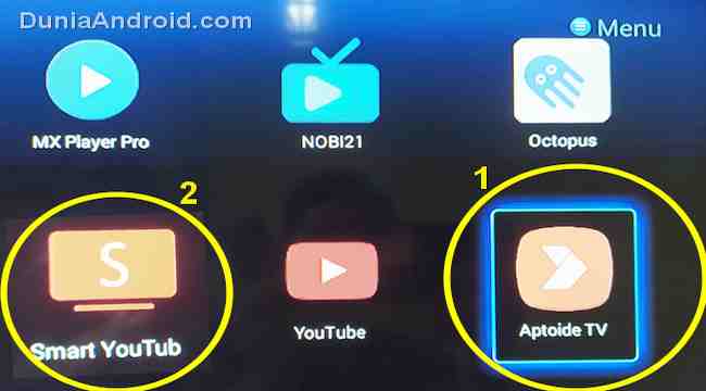 Download aplikasi Smart Youtube TV STB huawei