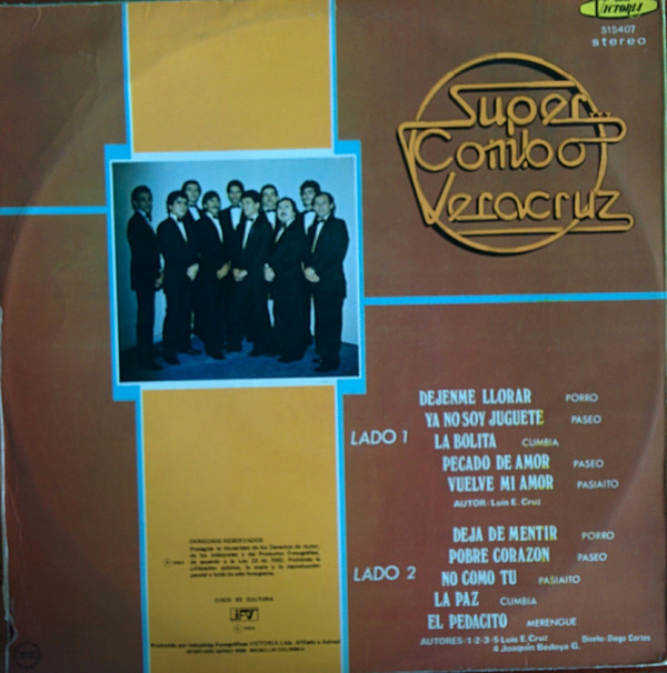 MELODIAS DE COLOMBIA SUPER COMBO VERACRUZ DISCOGRAFIA