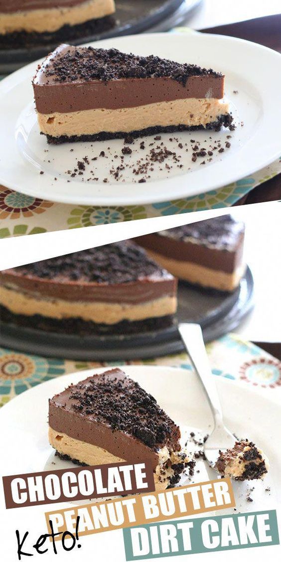 Low Carb Chocolate Peanut Butter Dirt Cake Cooking Classy