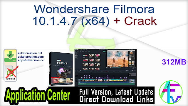 Wondershare Filmora 10.1.4.7 (x64) + Crack Wondershare Filmora 10.1.4.7 (x64) + Crack