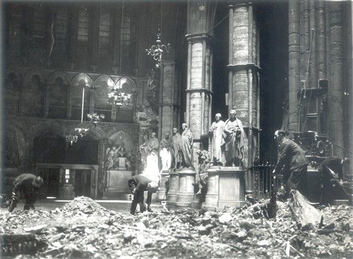 Westminster Abbey London 12 May 1941 worldwartwo.filminspector.com